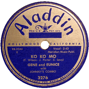 Gene And Eunice - Ko Ko Mo Aladdin 78